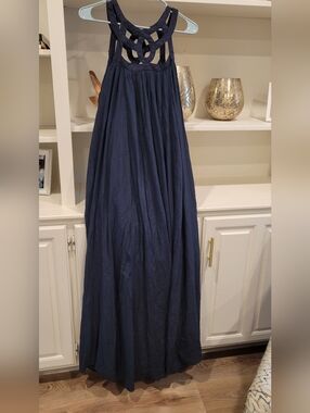 Wishlist Navy Maxi Dress with Halter Detail
